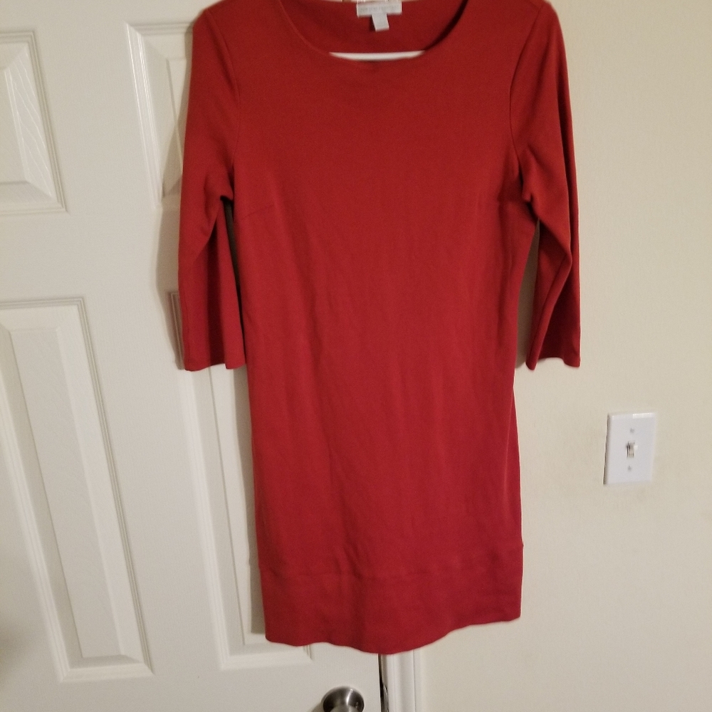 Flaming Orange New York and Company Midi dress in Small